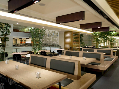 wood veneer furniture in office interiors by Mikasa Decowood Veneers