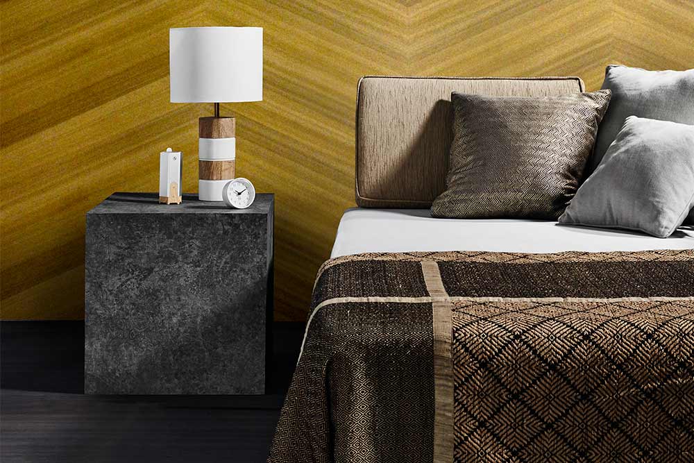 Luxurious Bedroom Furniture Crafted With Wood Veneer