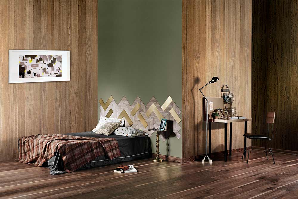 Creative Wall Decor Utilizing Wood Veneers